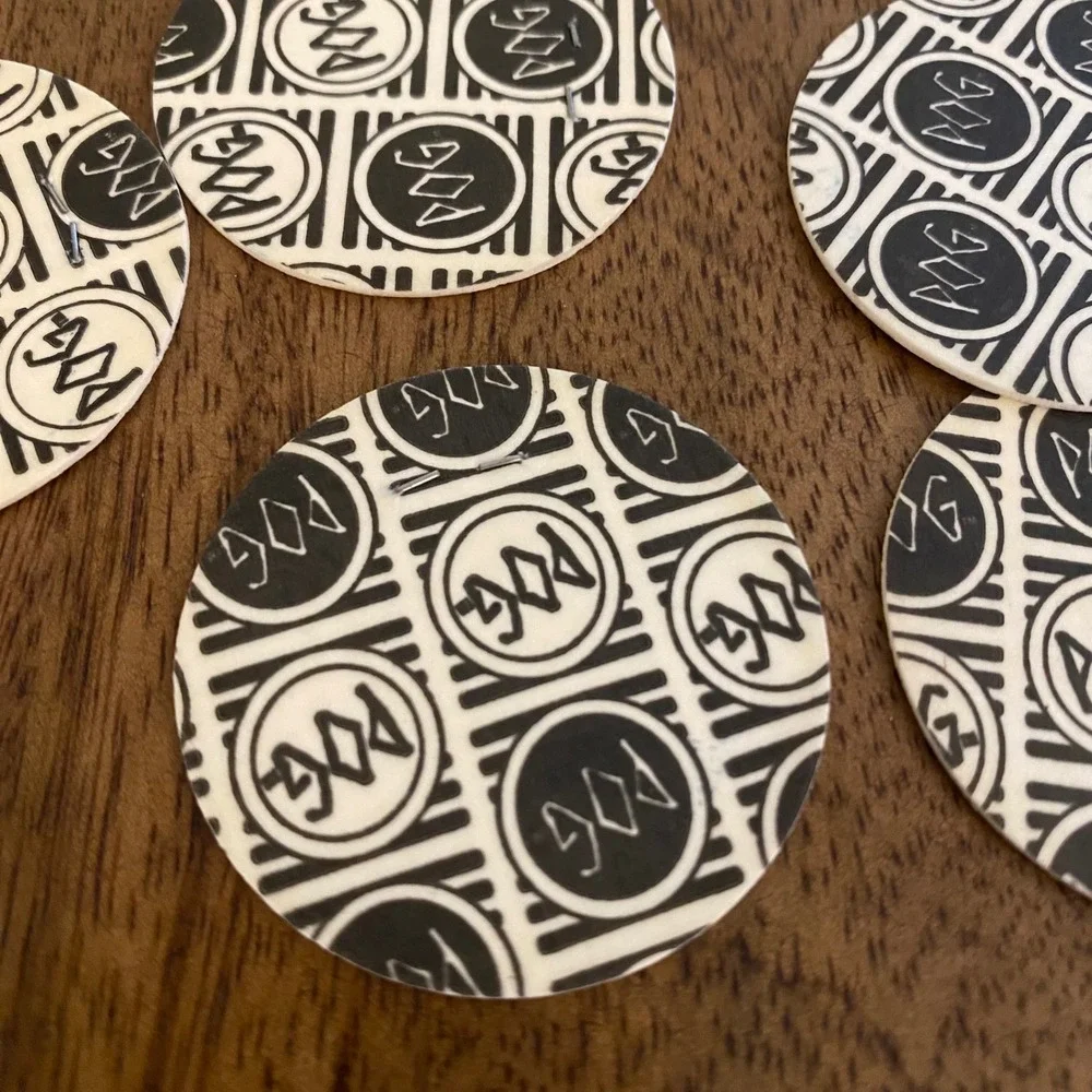 Vintage 90s POGs Lot 30pc World POG Federation Milk Caps Comics Linen Stapled